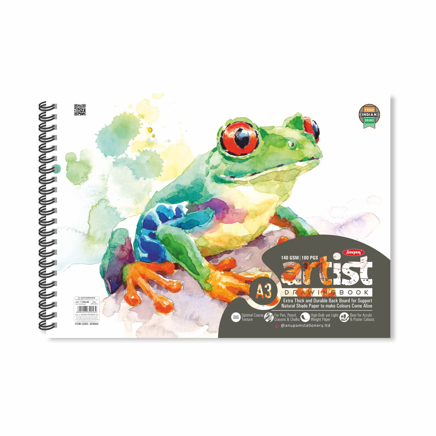 Artist Drawing Book 140GSM Anupam Stationery