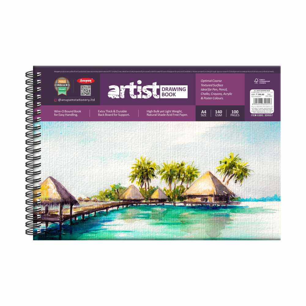 A4 size- 40 Pages Drawing Book (21 x 29.7 cm)