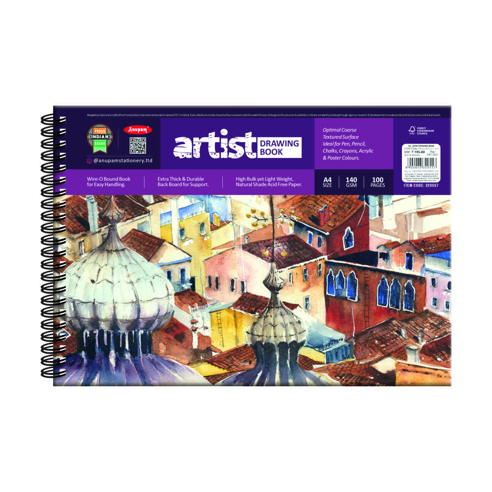 Hard Cover - Sketch Book - Anupam Stationery