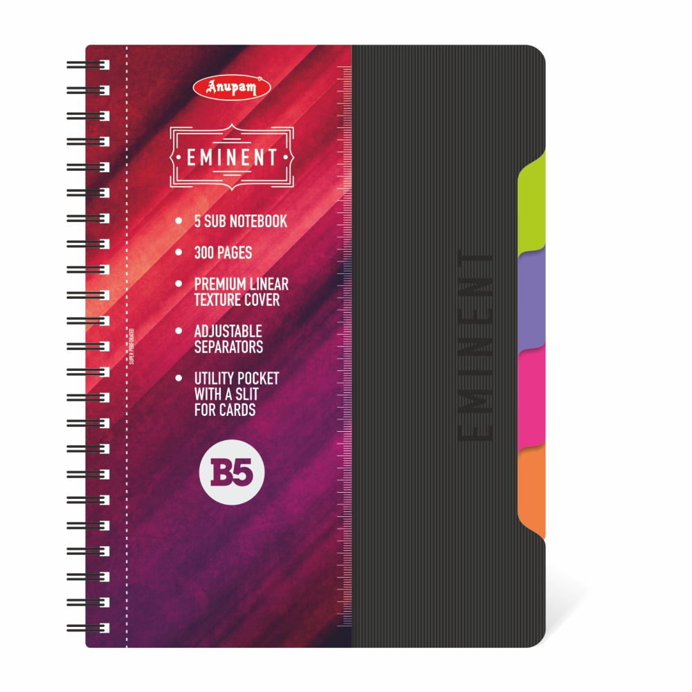 Eminent (5 Subject Book) – 300 Pages - Anupam Stationery