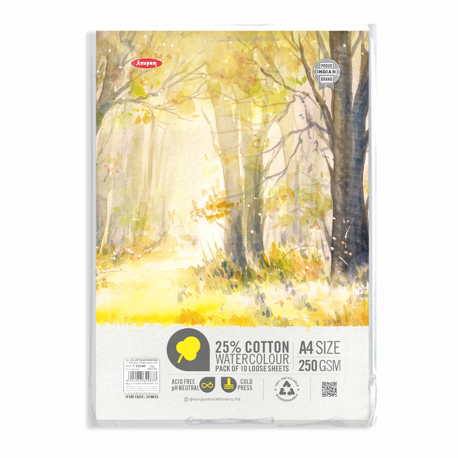 Scholex – Duriamatte Cartridge Drawing Paper (Loose Sheets) – 200GSM -  Anupam Stationery